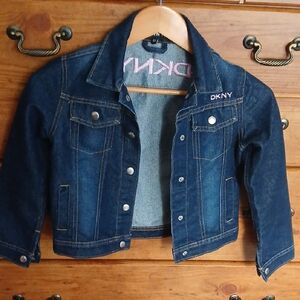 DKNY Kids Blue Denim Jacket (Size 6x)